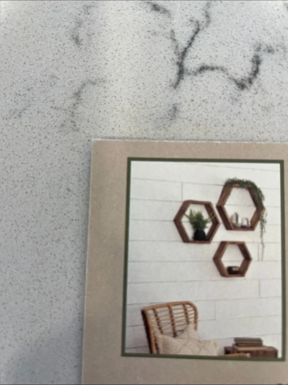 Hexagonal Wooden Nesting Shelves - Natural Wood